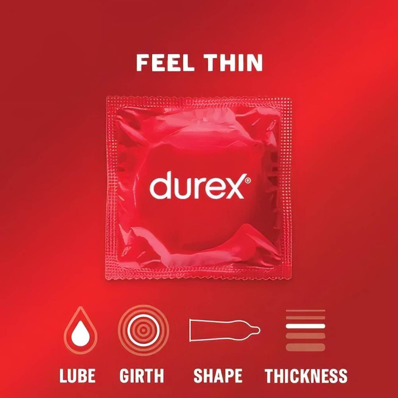 Durex Feel Thin - élethű érzés óvszer (12db)