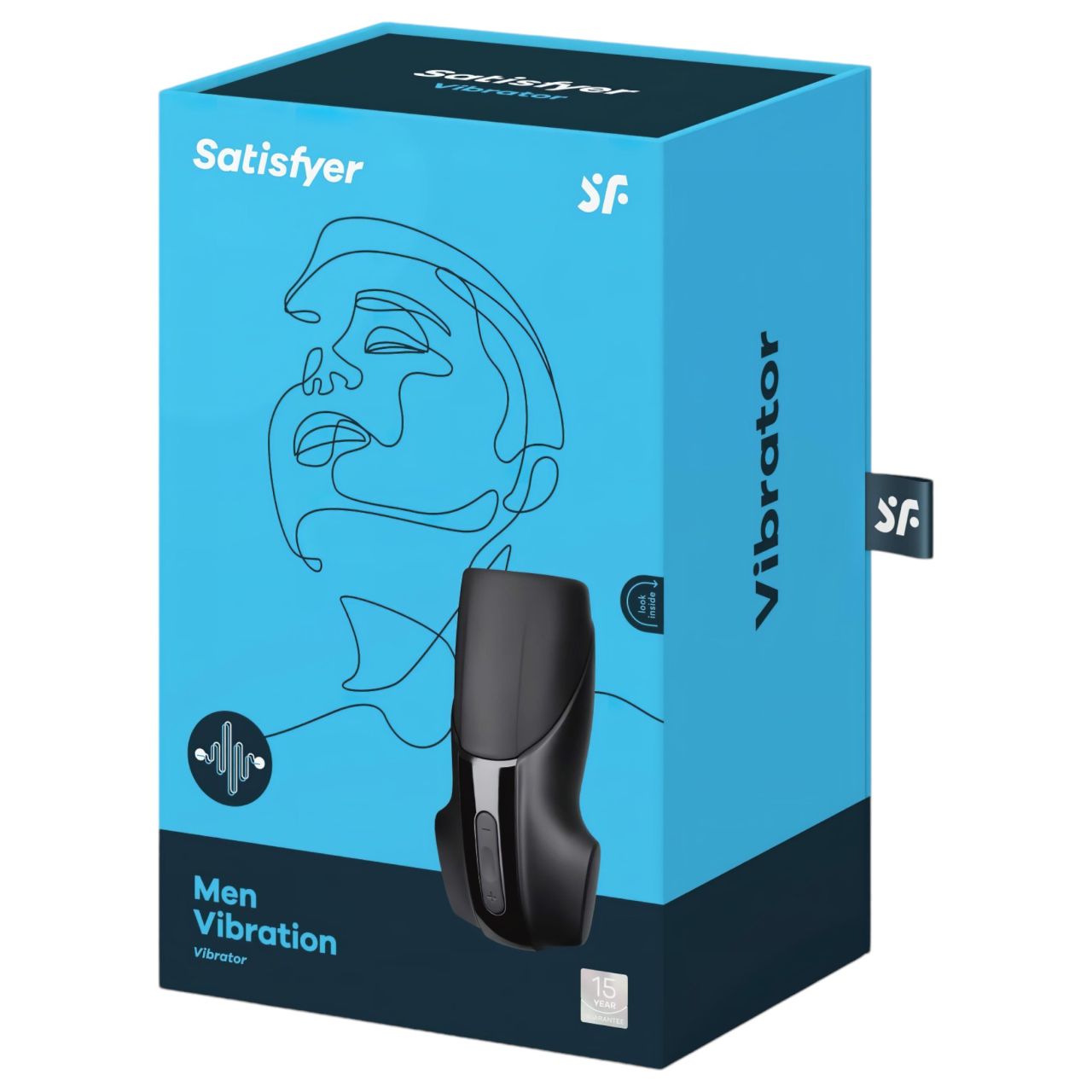 Satisfyer Men Vibration - akkus makkvibrátor (fekete)