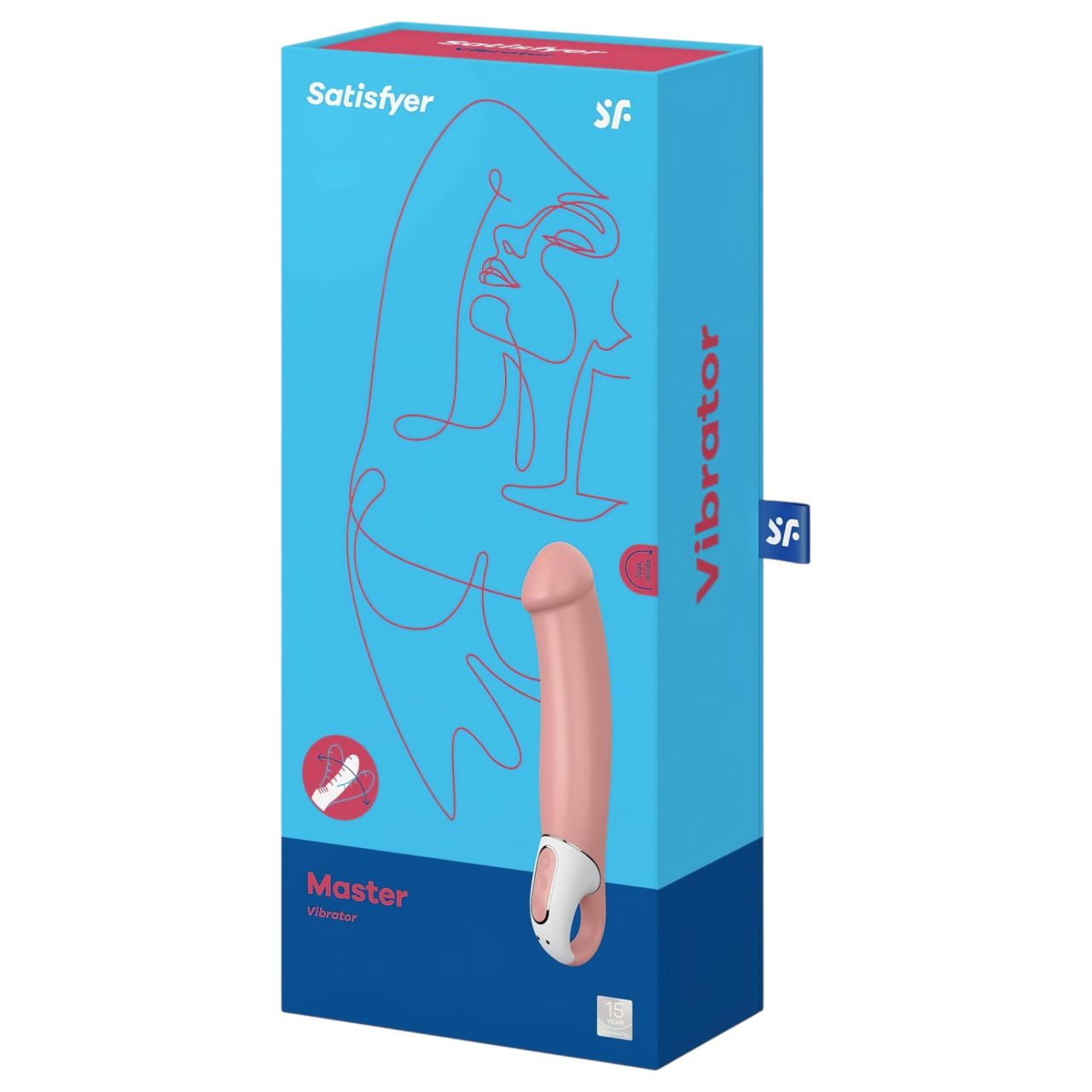 Satisfyer Master - vízálló, akkus vibrátor (natúr)