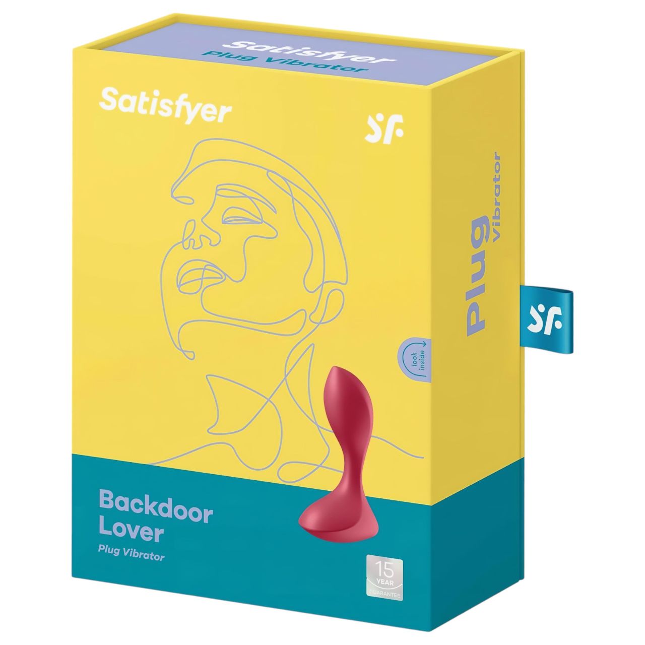 Satisfyer Backdoor Lover - akkus, vízálló anál vibrátor (piros)