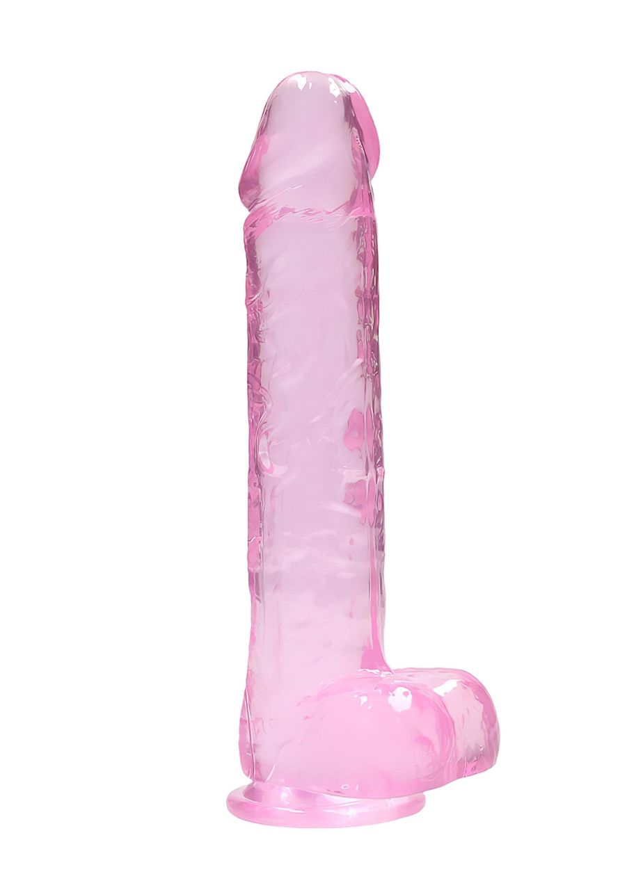 REALROCK - áttetsző élethű dildó - pink (22cm)