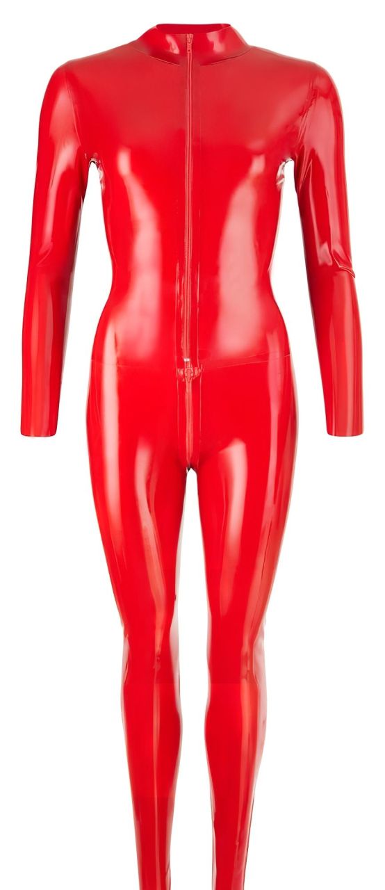 LATEX - hosszúujjú női overall (piros)