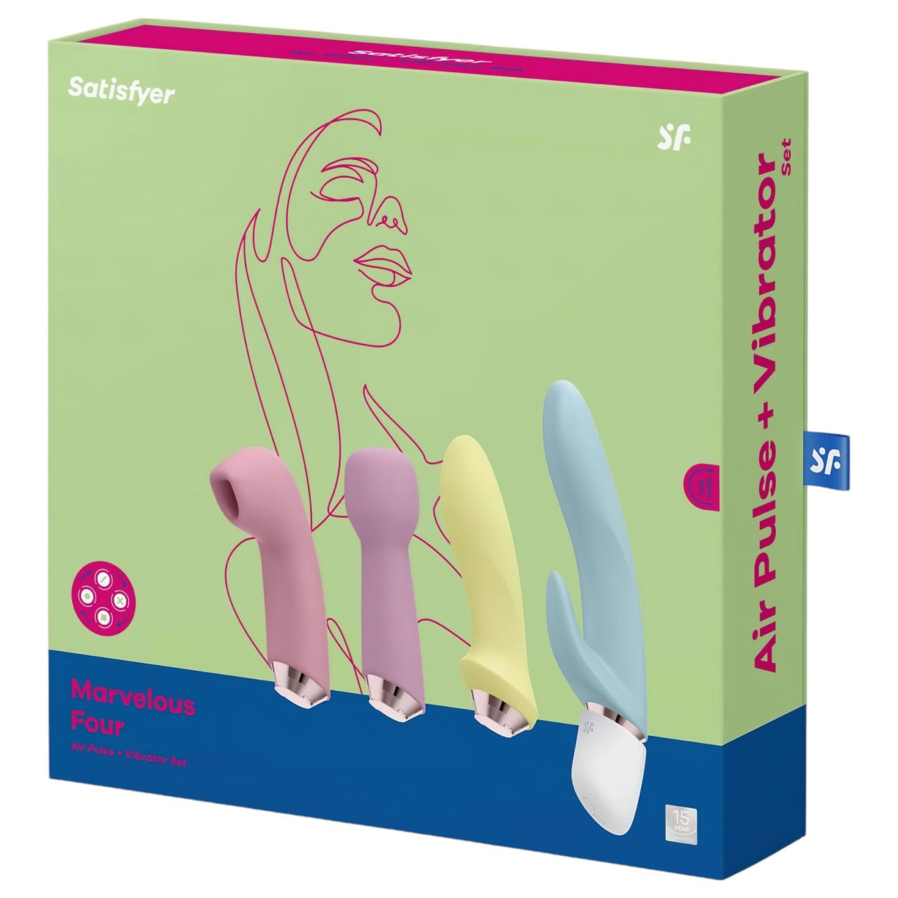 Satisfyer Marvelous Four - akkus vibrátor készlet (4 részes)