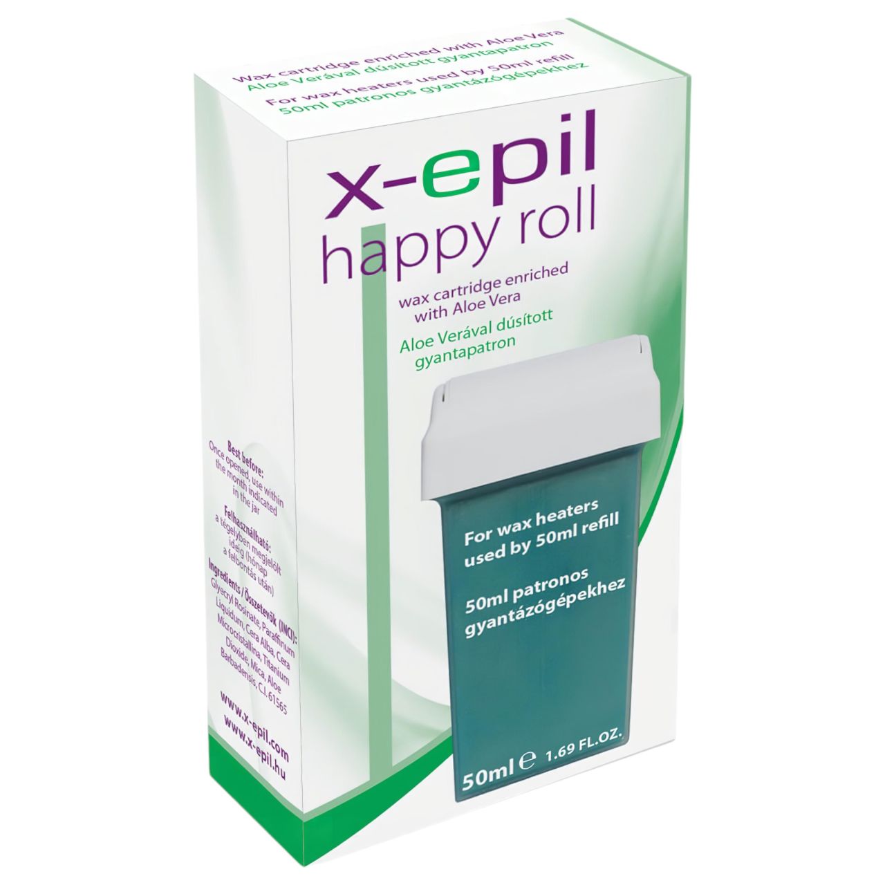 X-Epil Happy Roll - gyantapatron (50ml) - aloe vera