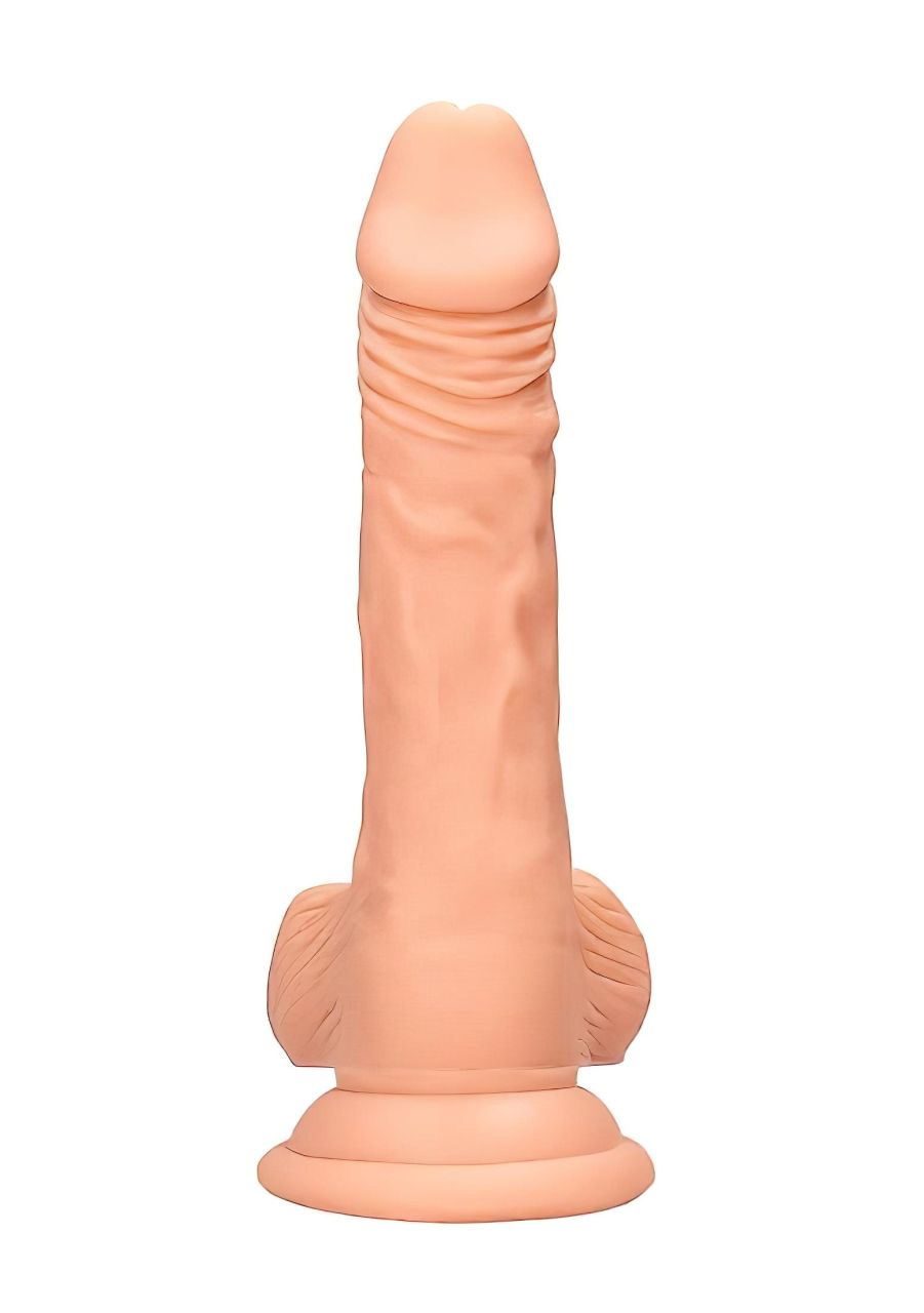 RealRock Dong 7 - élethű, herés dildó (17cm) - natúr