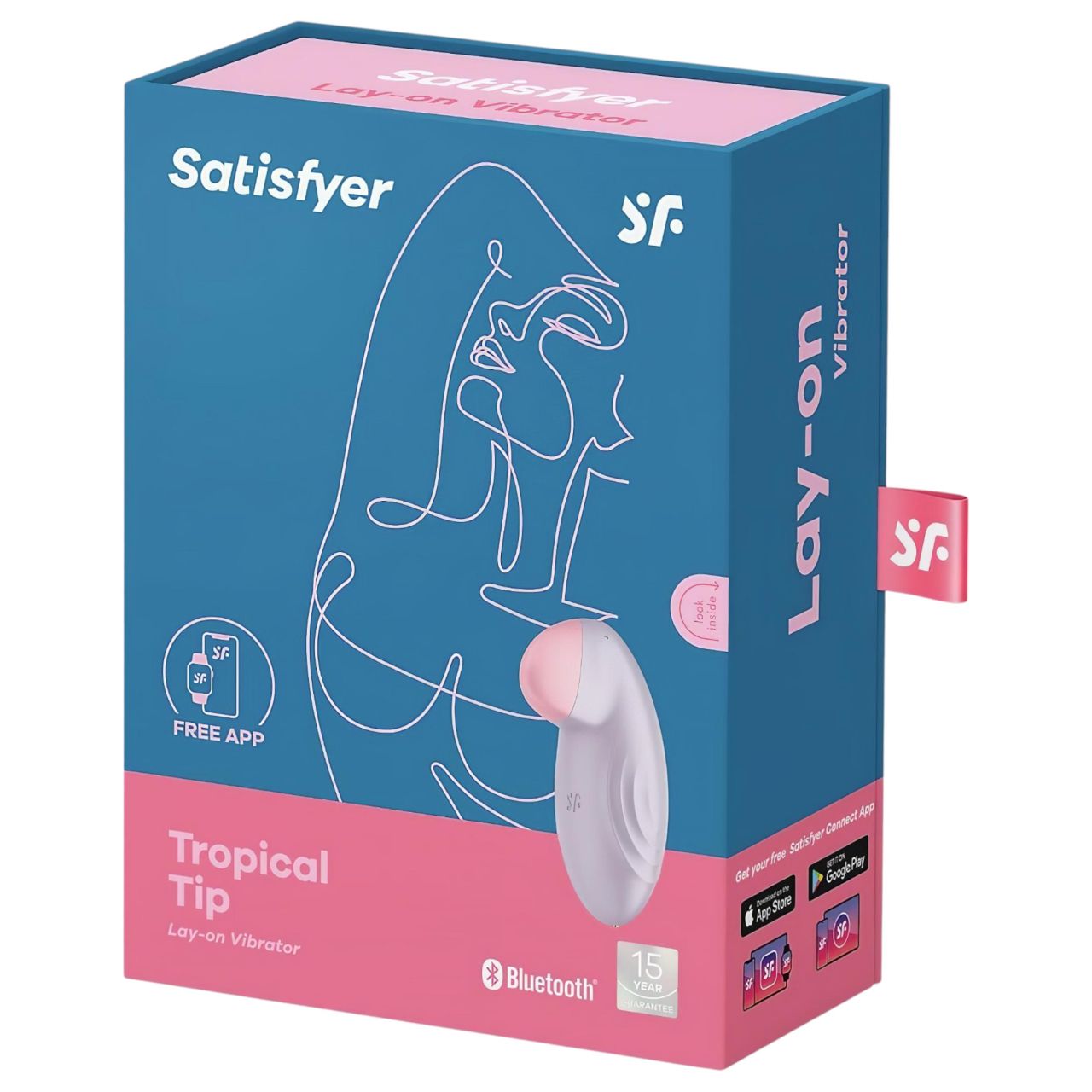 Satisfyer Tropical Tip - okos csiklóvibrátor (lila)