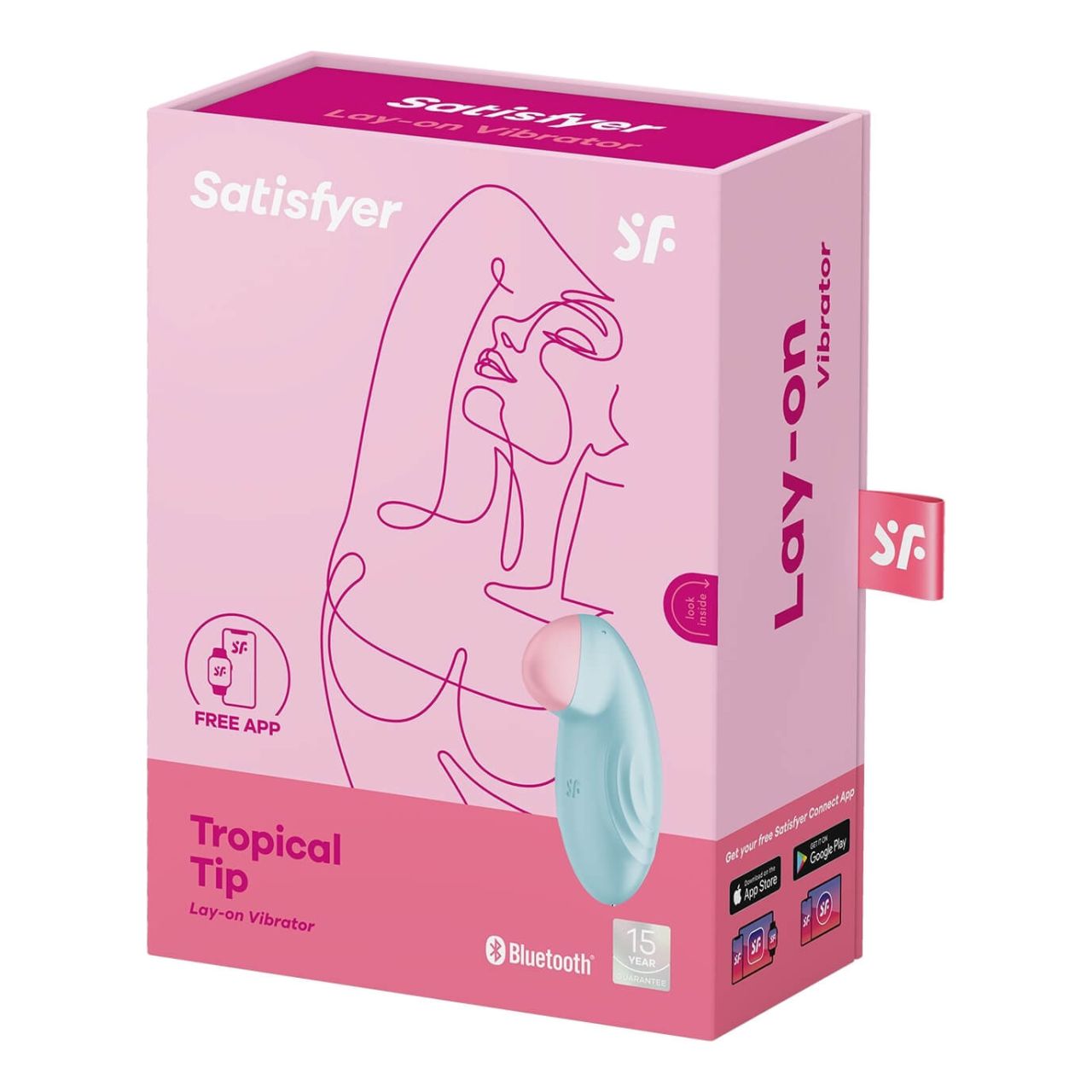 / Satisfyer Tropical Tip - okos csiklóvibrátor (kék)