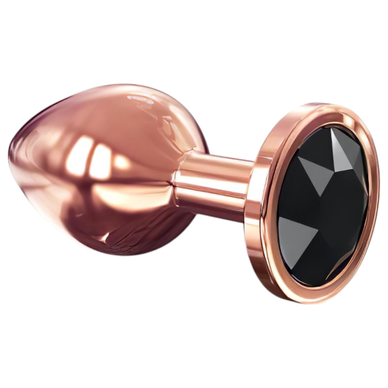 Dorcel Diamond Plug M - alumínium anál dildó - közepes (rózsaarany)