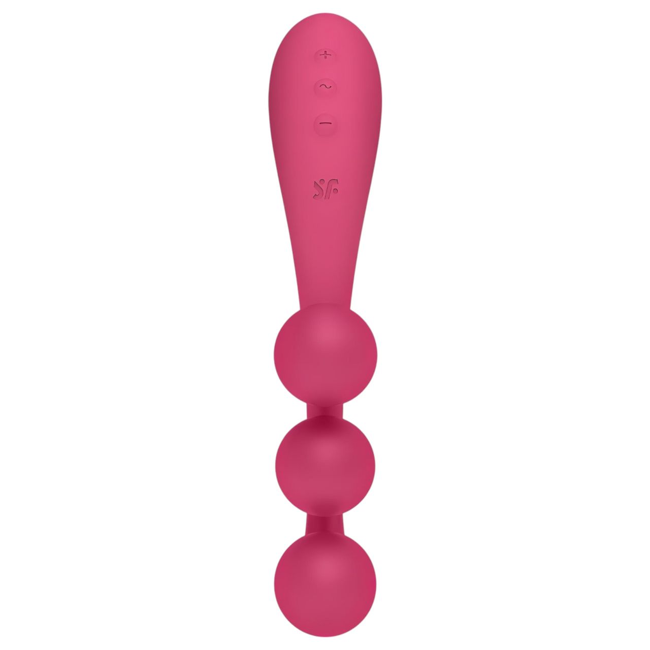 Satisfyer Tri Ball 1 - akkus, multifunkciós vibrátor (piros)