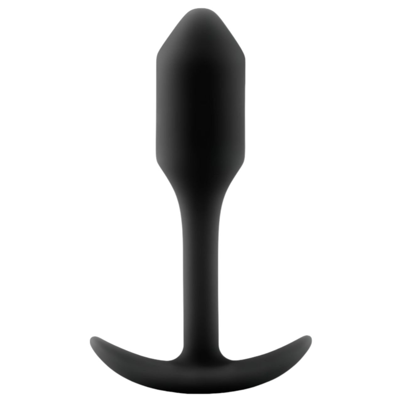 b-vibe Snug Plug 1 - anál dildó belső súllyal (55g) - fekete