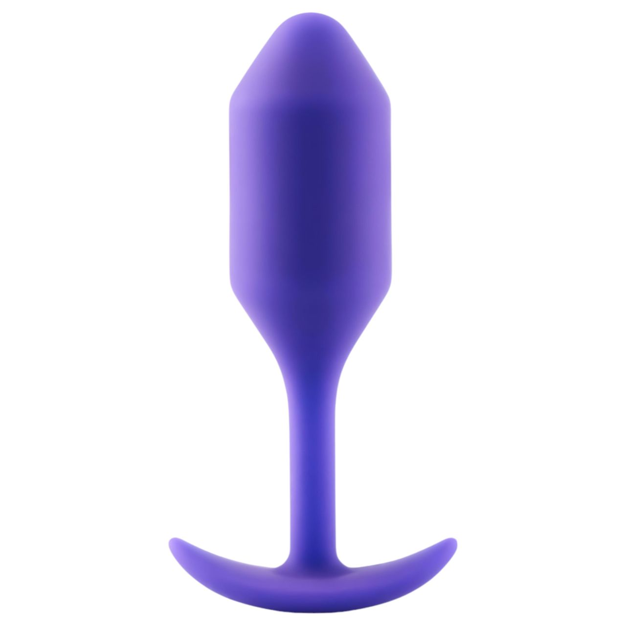 b-vibe Snug Plug 2 - dupla golyós anál dildó (114g) - lila