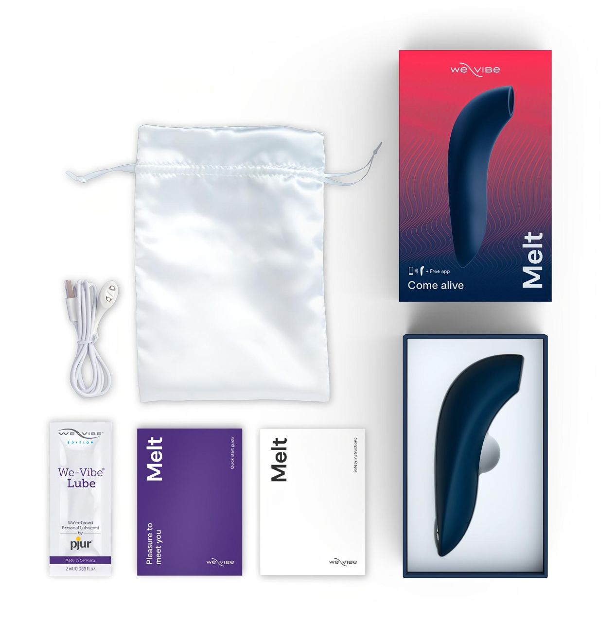 We-Vibe Melt - akkus, okos léghullámos csiklóizgató (kék)