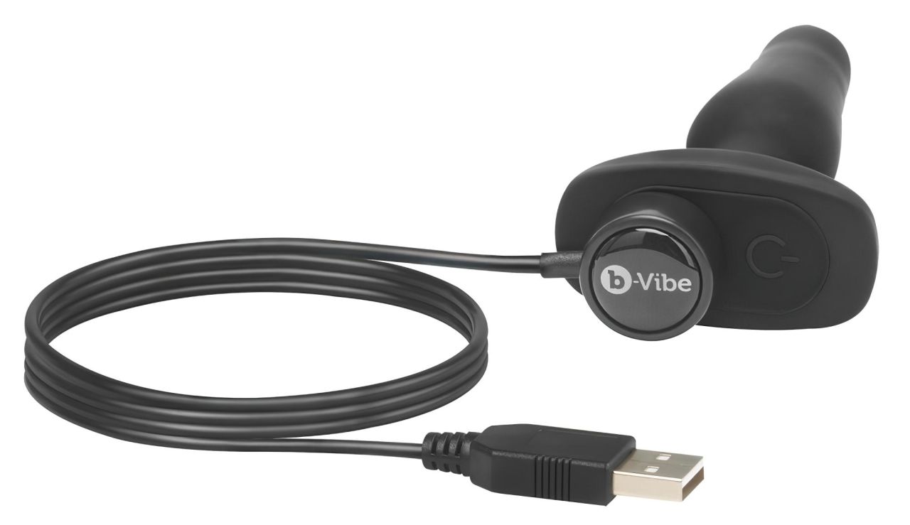 b-Vibe Novice - kezdő anál vibrátor (fekete)