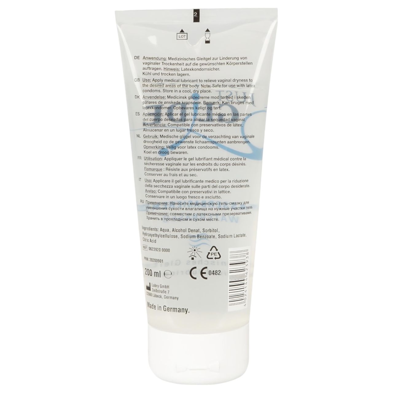 Just Glide vízbázisú síkosító (200ml)