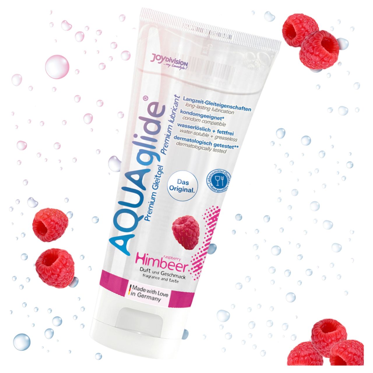 AQUAglide - vízbázisú síkosító - málna (100ml)