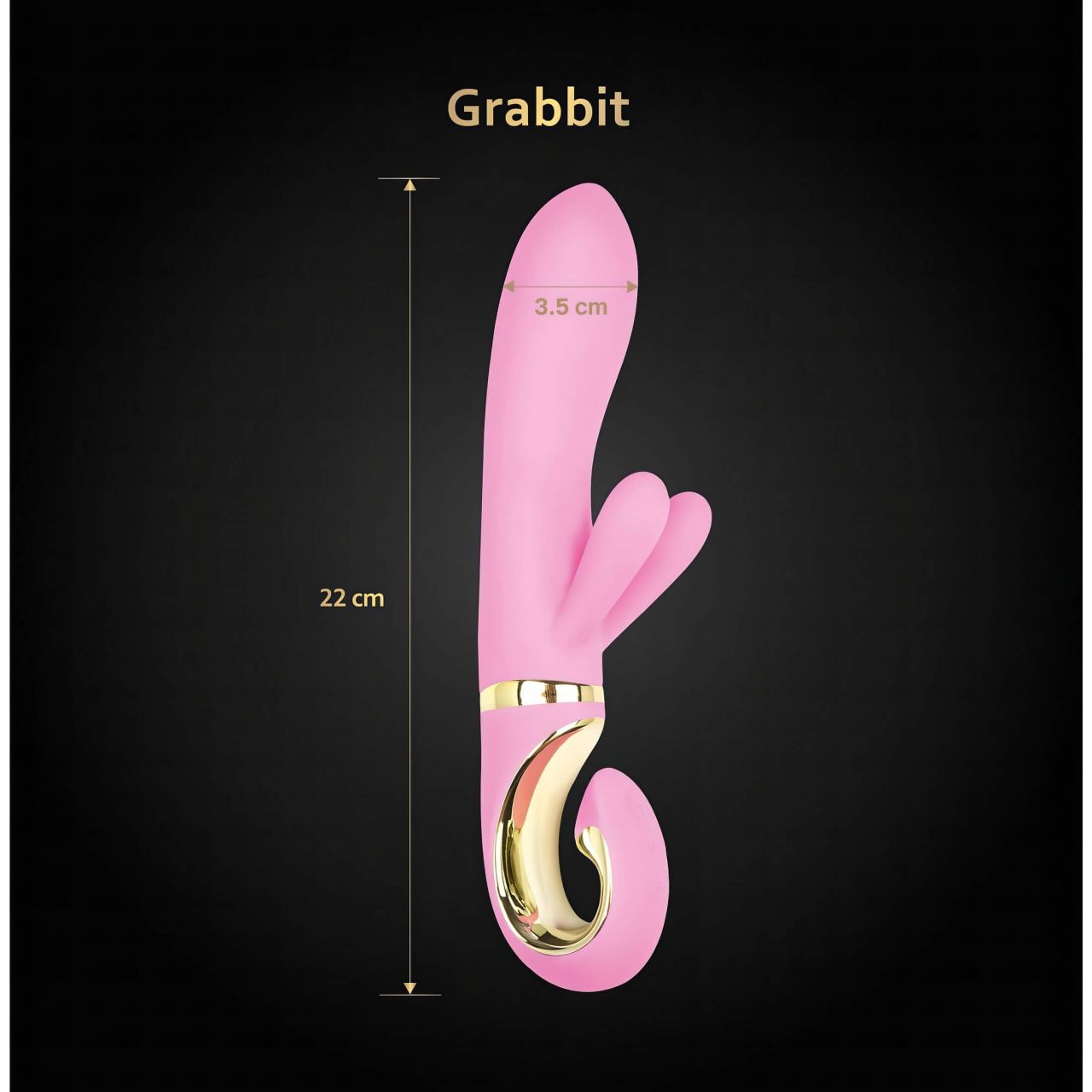 G-Vibe GRabbit - akkus, 3 motoros G-pont vibrátor (pink)