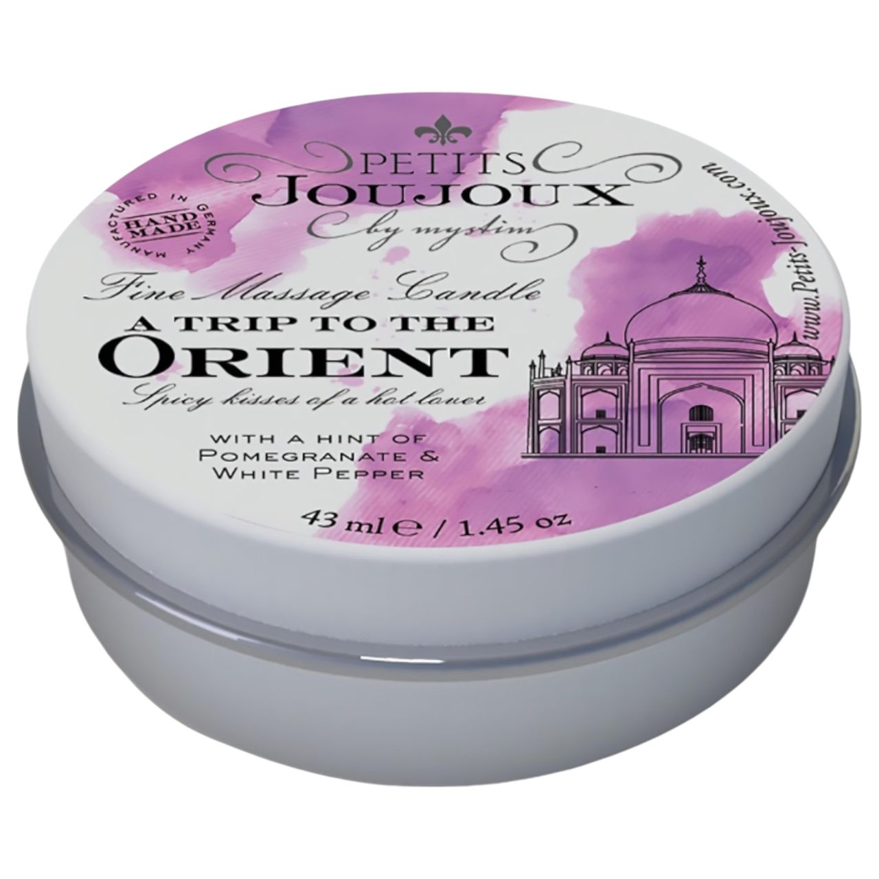 Petits Joujoux Orient - masszázsgyertya 43ml - gránátalma-fehérbors