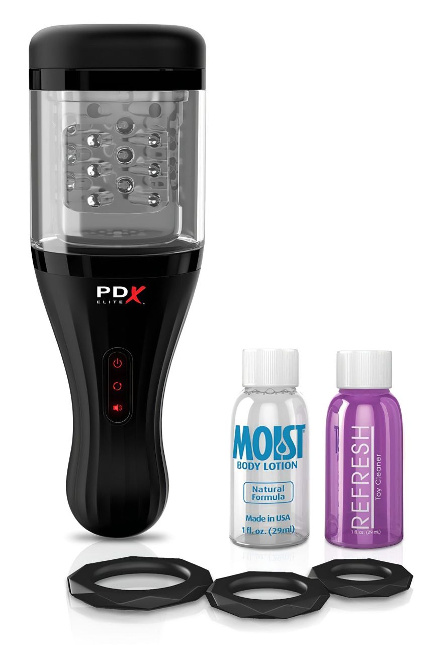 PDX Elite Rotobator - műpunci (átlátszó-fekete)