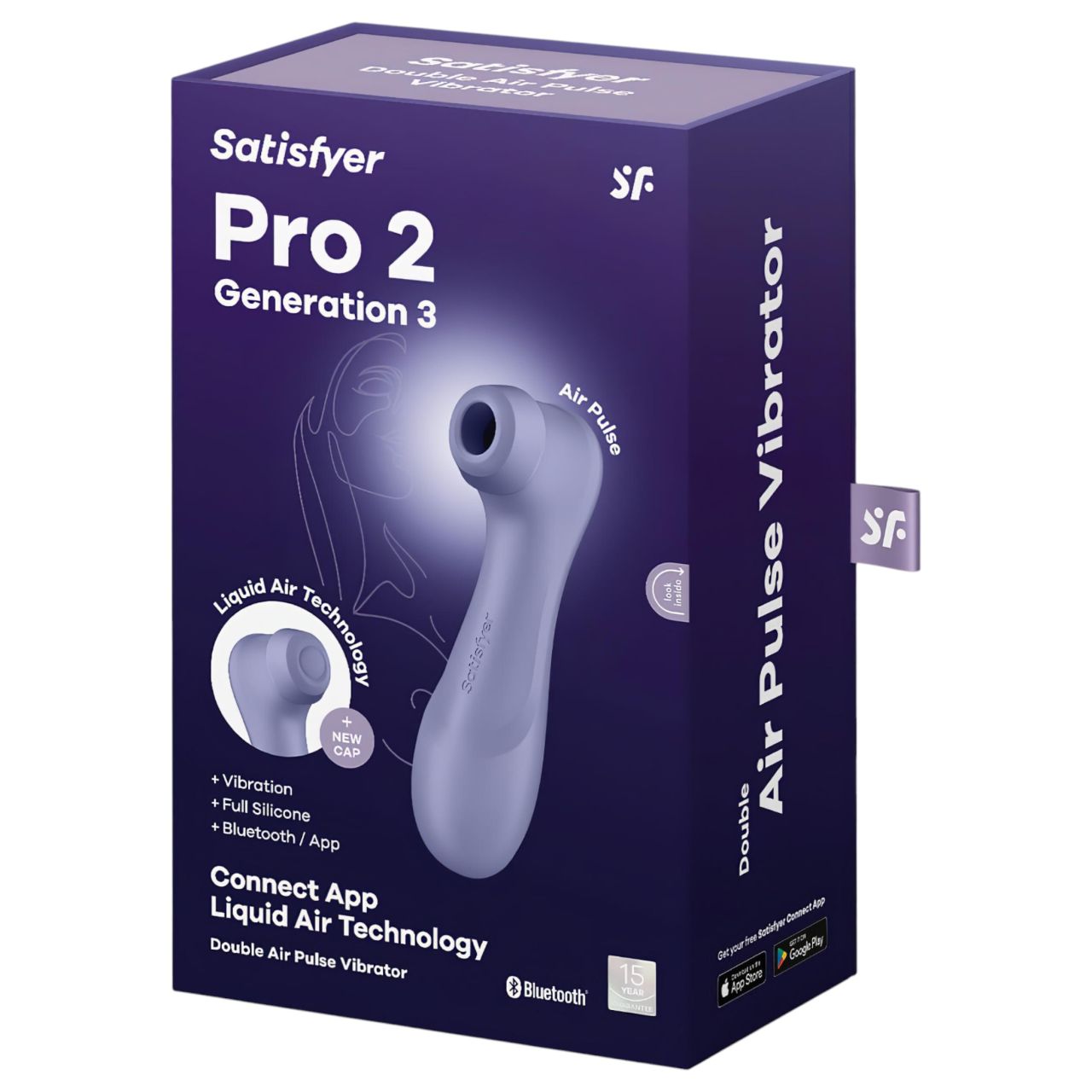 Satisfyer Pro 2 Gen3 - okos léghullámos csiklóizgató (lila)