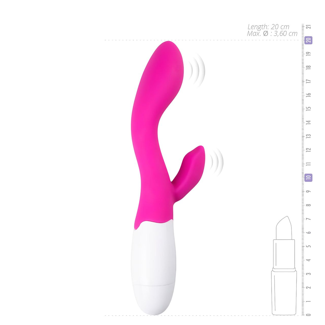 Easytoys Lily - csiklókaros vibrátor (pink)