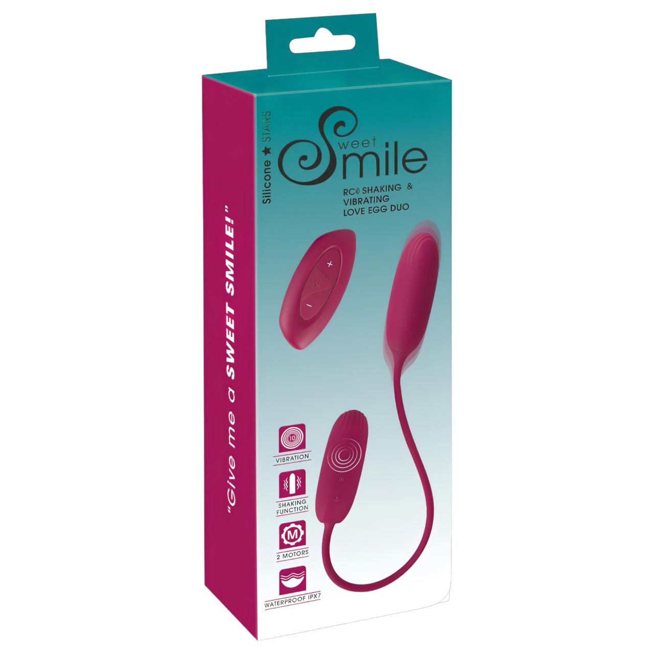 Smile Love Egg Duo - vibrációs tojás (popsi+punci)