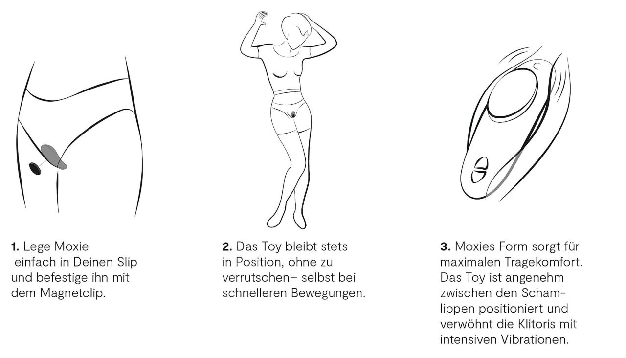 We-Vibe Moxie+ - rádiós, okos csiklóvibrátor (fekete)