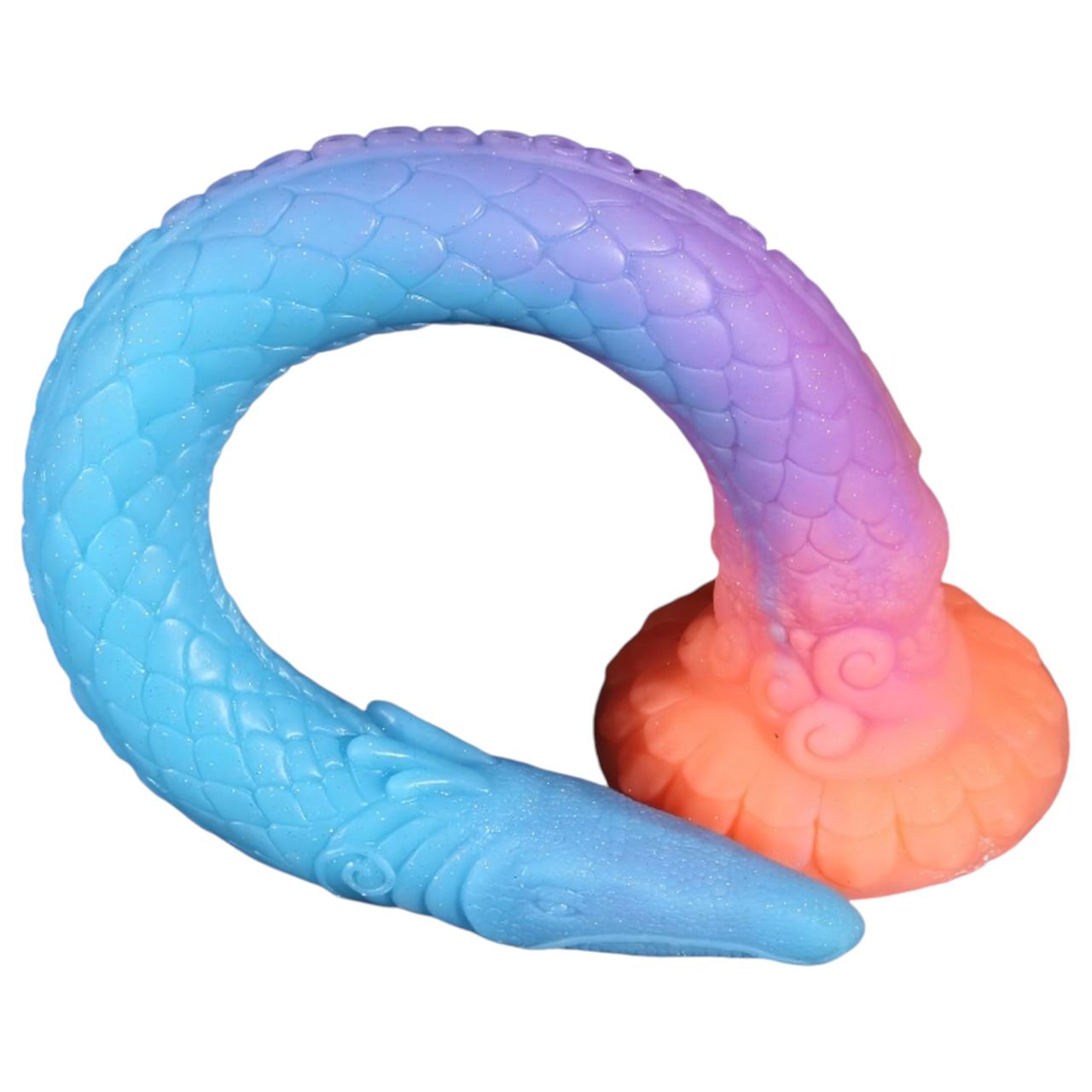 OgazR XXL Eel - fluoreszkáló anál dildó - 47 cm (pink)