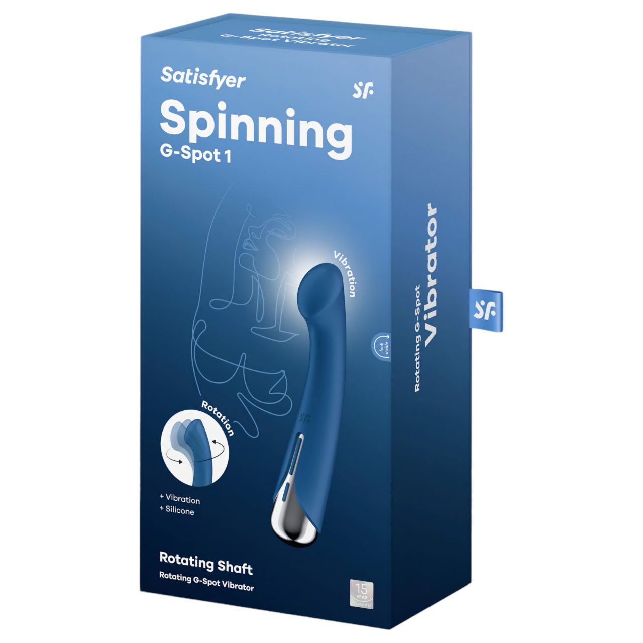 Satisfyer Spinning G-Spot 1 - forgó fejes G-pont vibrátor (kék)