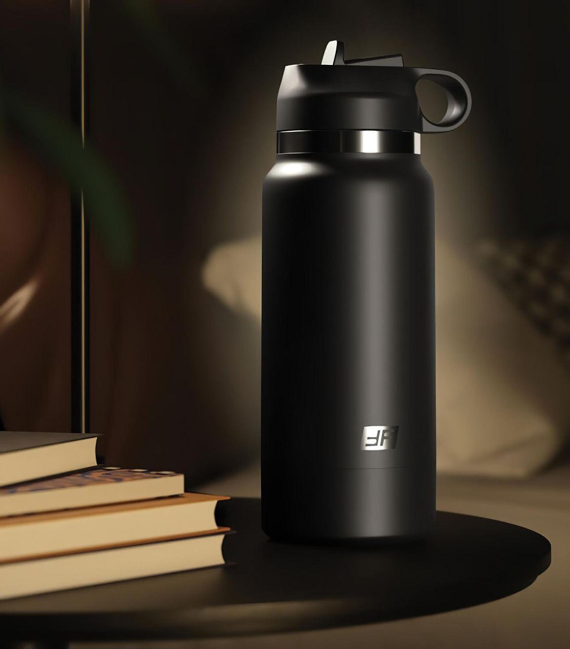 Fap Flask Thrill Seeker - maszturbátor kulacsban (fekete)