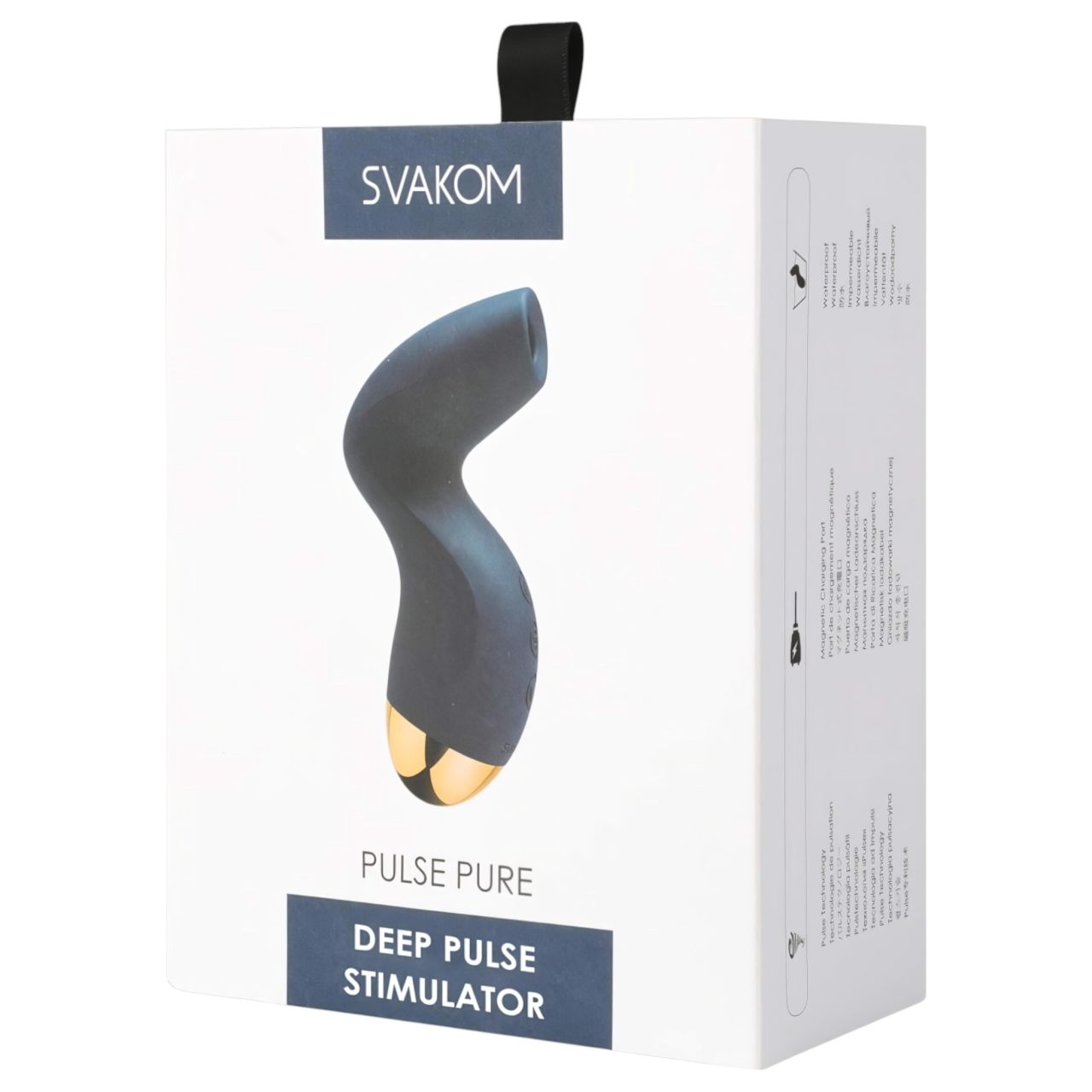 Svakom Pulse Pure - akkus, léghullámos csiklóizgató (kék)