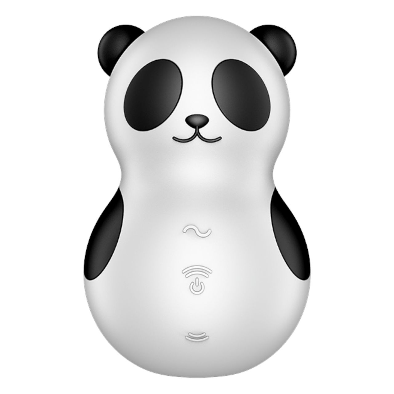 Satisfyer Pocket Panda - léghullámos csiklóizgató (fekete)