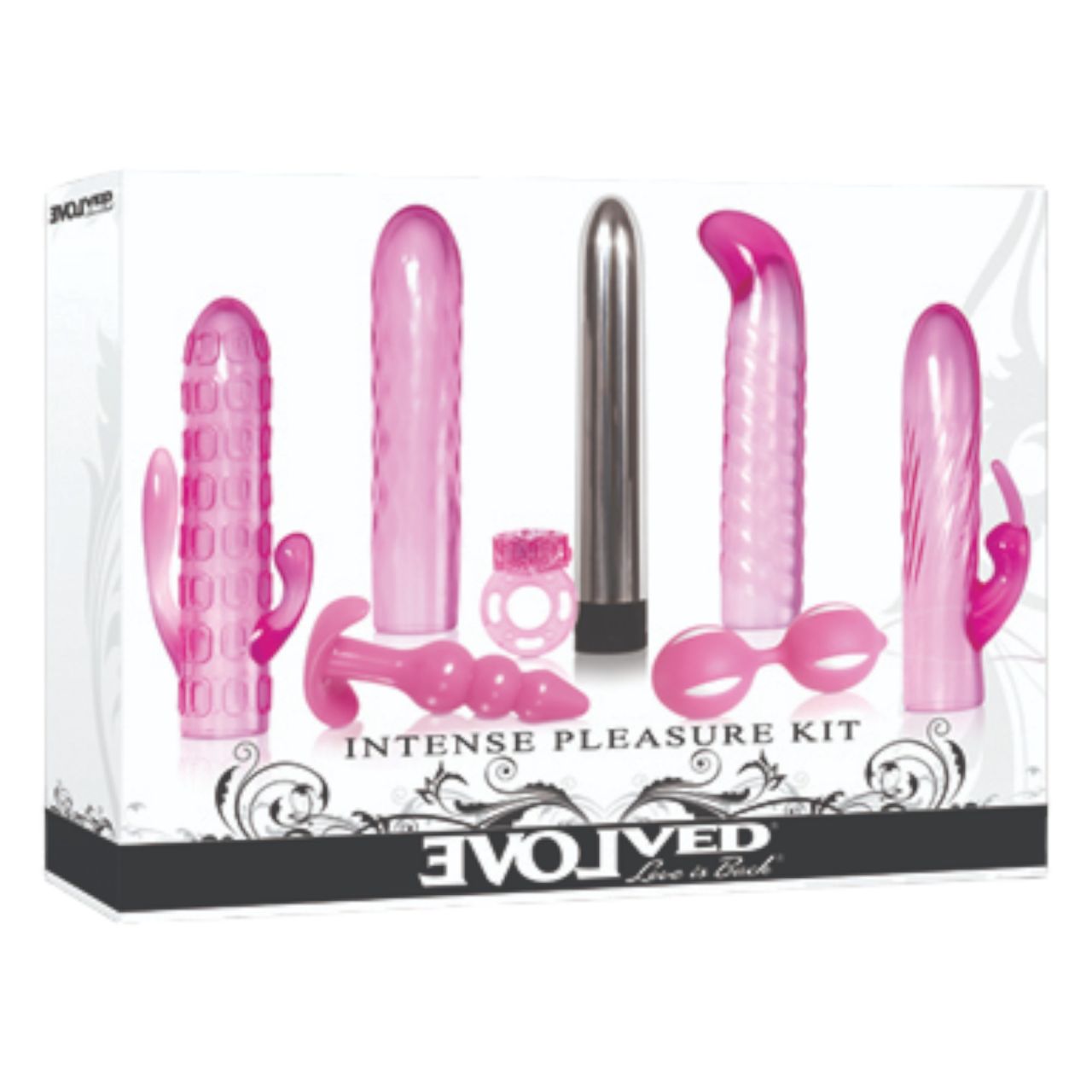 Evolved Intense - vibrátor csomag - 8 részes (pink)