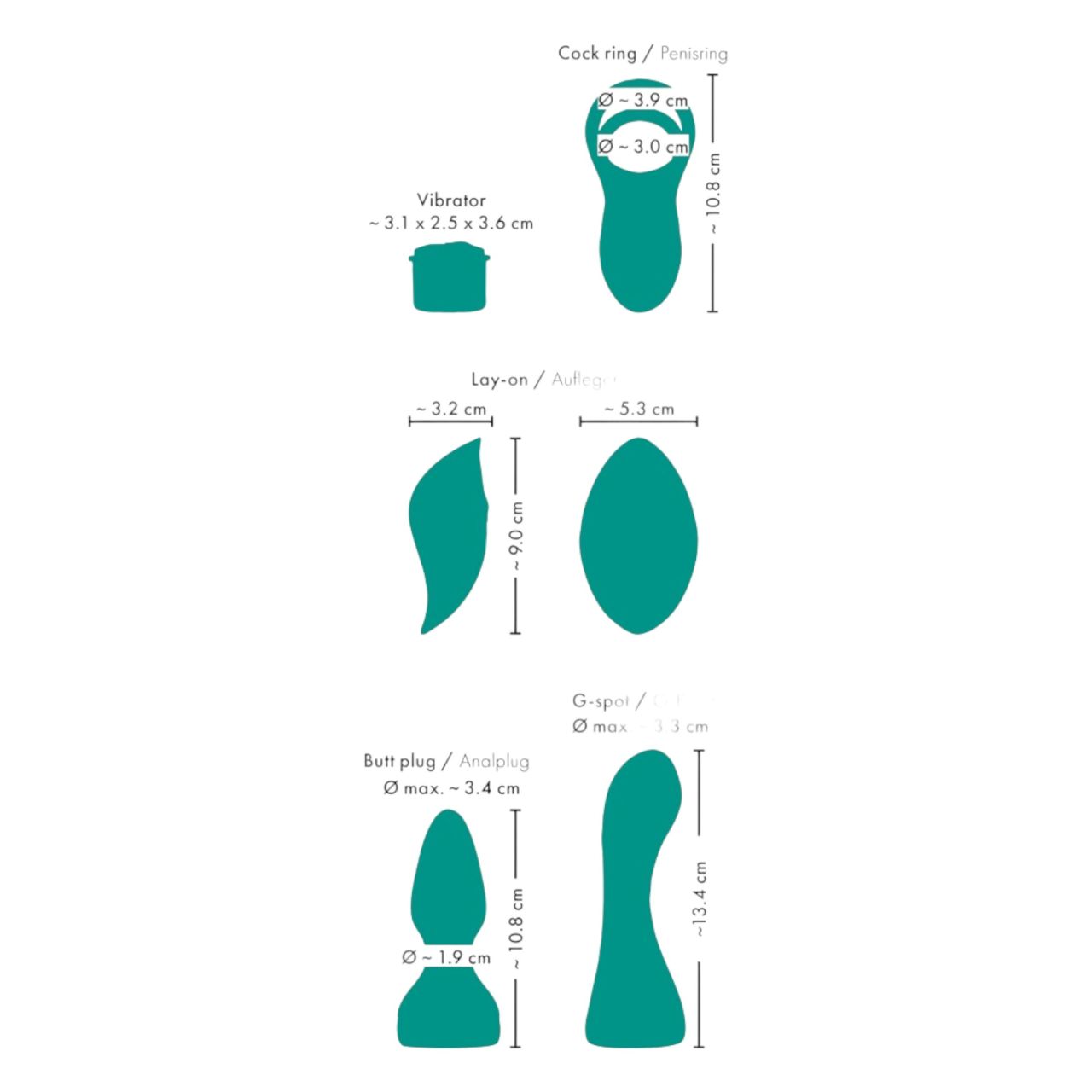 Couples Choice - 4in1 variálható távvezérlős vibrátor (türkiz)