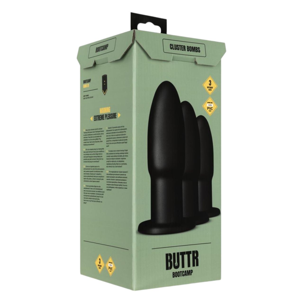 BUTTR Cluster Bombs - anál tréning szett (fekete)