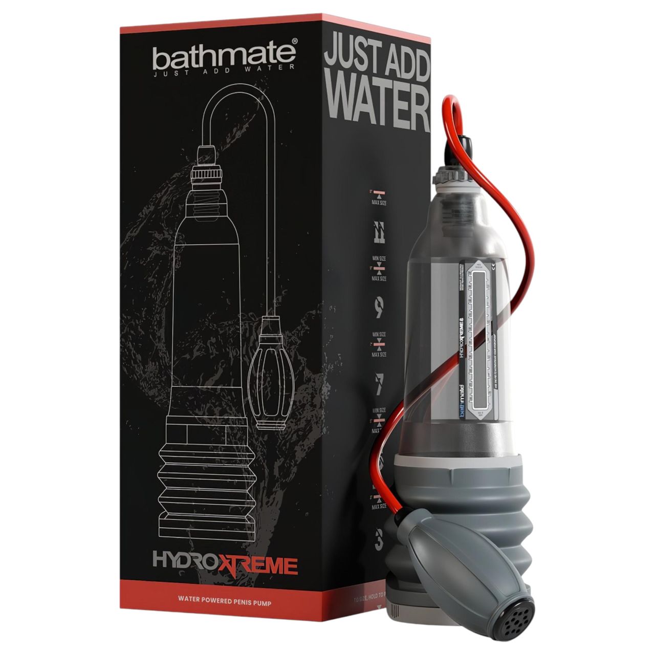 Bathmate HydroXtreme8 - hydropumpa (átlátszó)