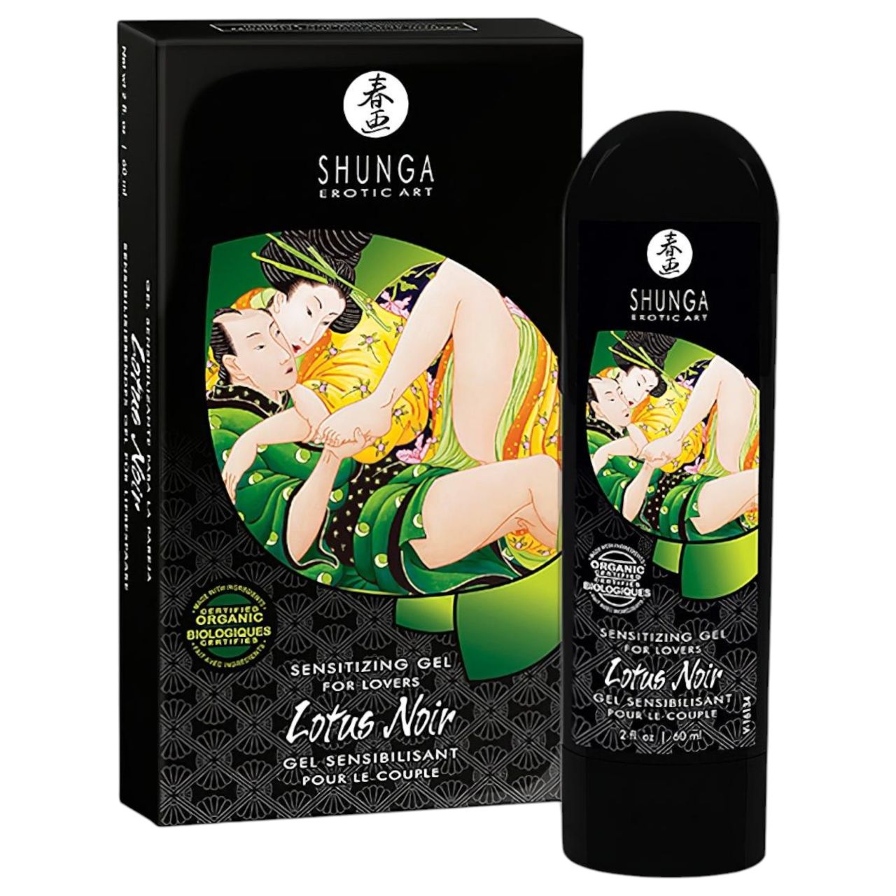 Shunga Lotus Noir - unisex stimuláló gél (60ml)