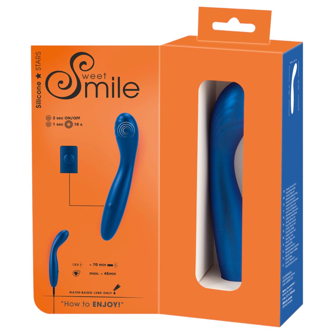 Smile - flexibilis G-pont vibrátor (kék)